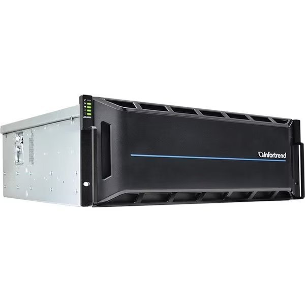 Eonstor Gs 3000 Unified Storage, 4U/60 Bay, Redundant Controllers, 60, Infortrend, Mfr#: GS3060R0CLF0J-4T2